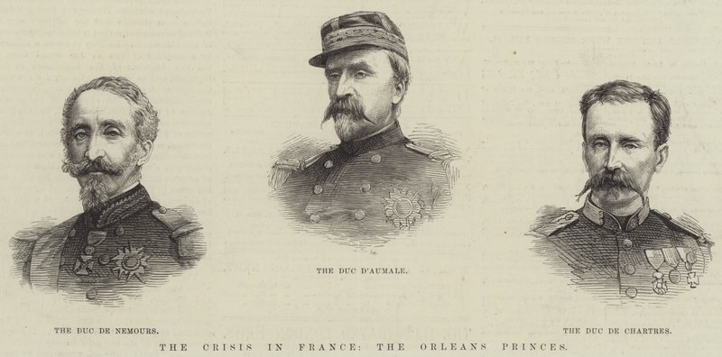 De crisis in Frankrijk, de Orleans Prinsen door English School