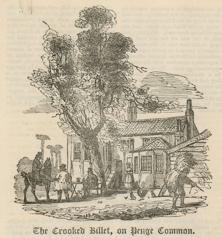 The Crooked Billet op Penge Common, Londen door English School
