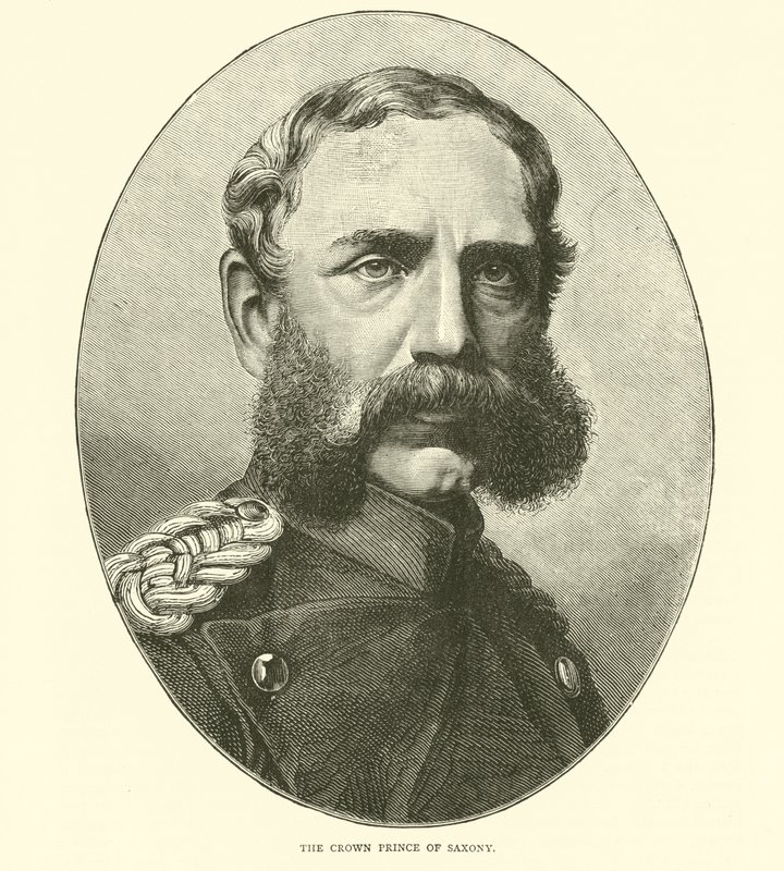 De kroonprins van Saksen, augustus 1870 door English School