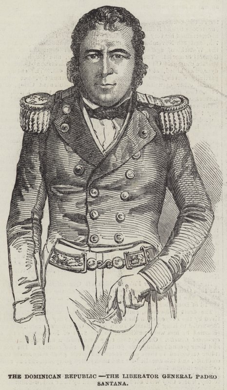 De Dominicaanse Republiek, de bevrijder Generaal Pedro Santana door English School