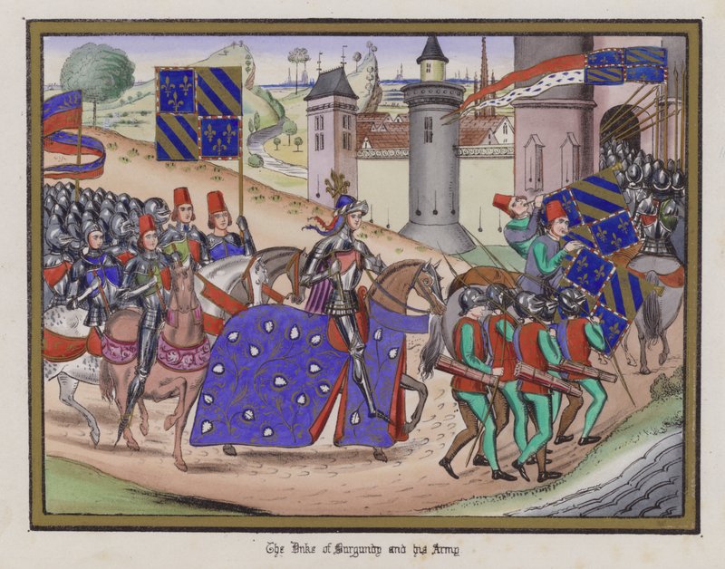 De Hertog van Bourgondië en zijn Leger door English School