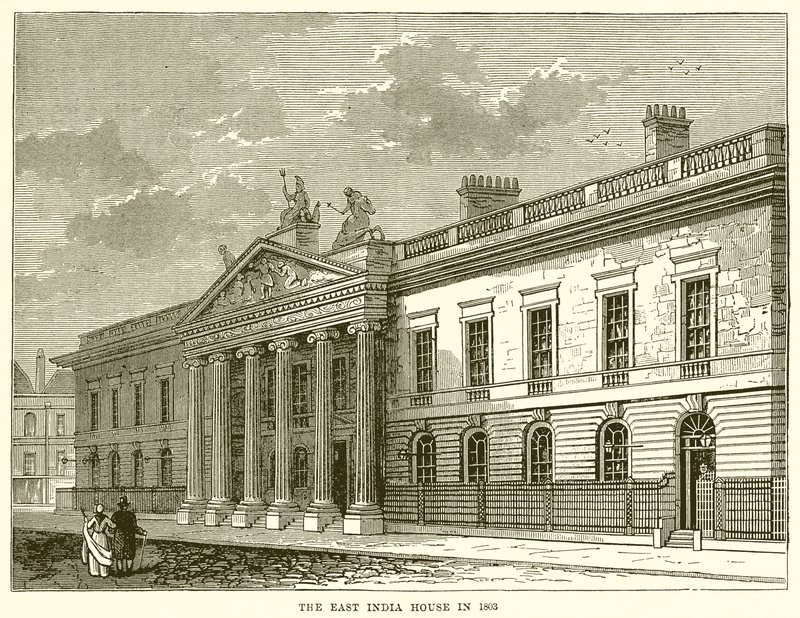 Het Oost-Indisch Huis in 1803 door English School