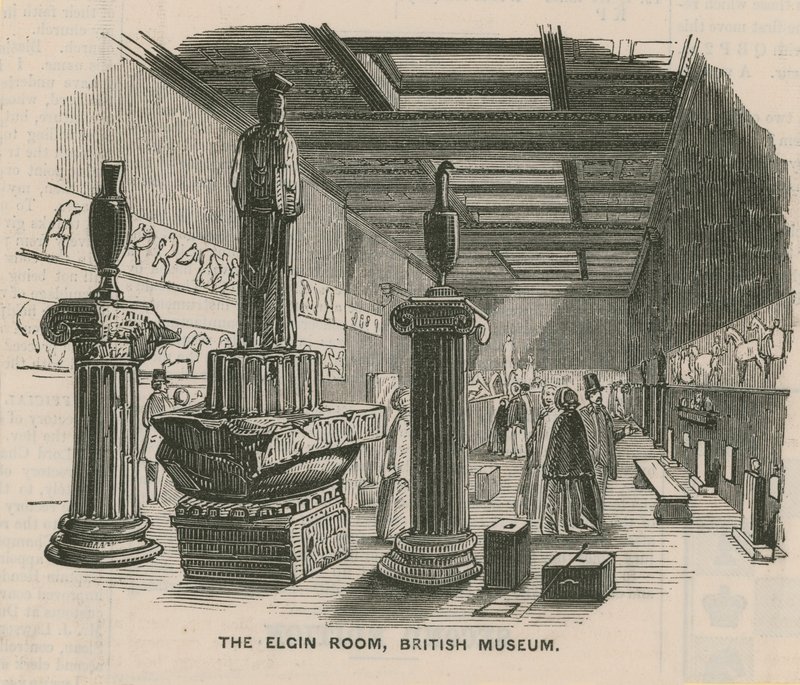 De Elgin-kamer in het British Museum door English School