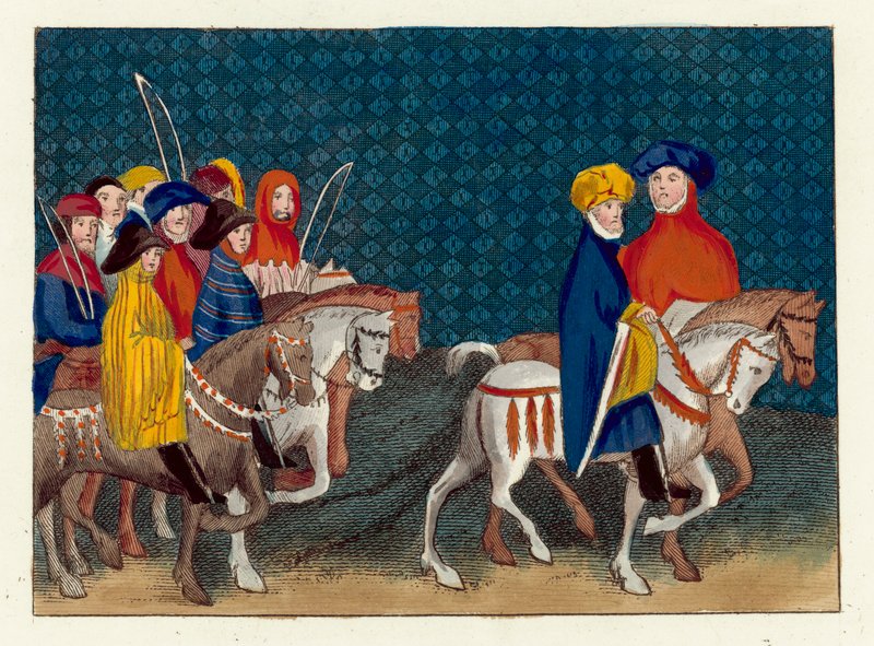 De ambassade van koning Richard II naar de hertog van Lancaster door English School