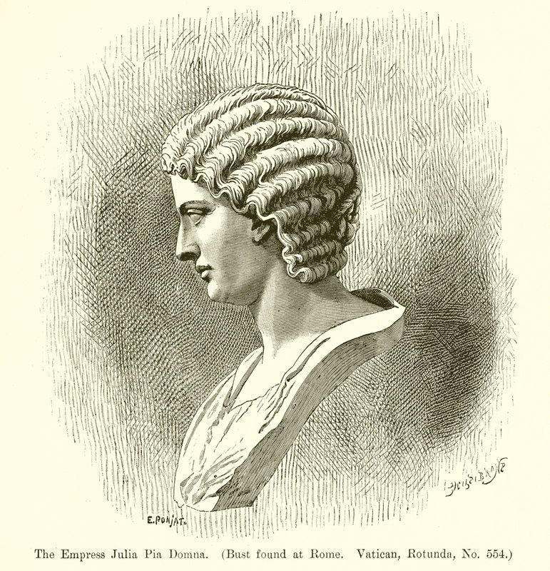 Keizerin Julia Pia Domna (buste gevonden in Rome) door English School