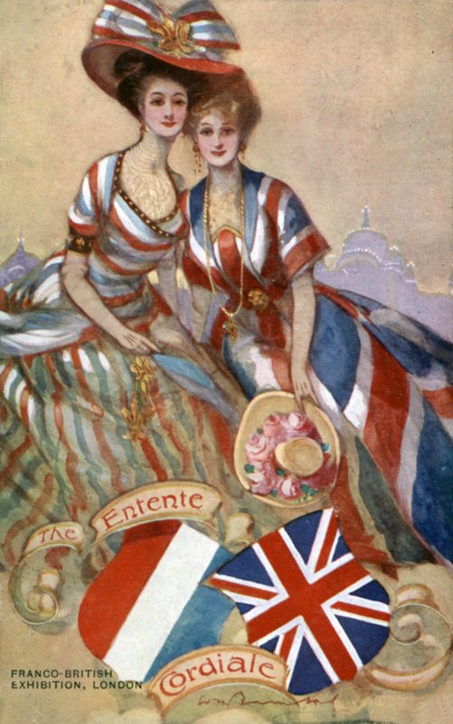 De Entente Cordiale, Frans-Britse tentoonstelling, Londen door English School