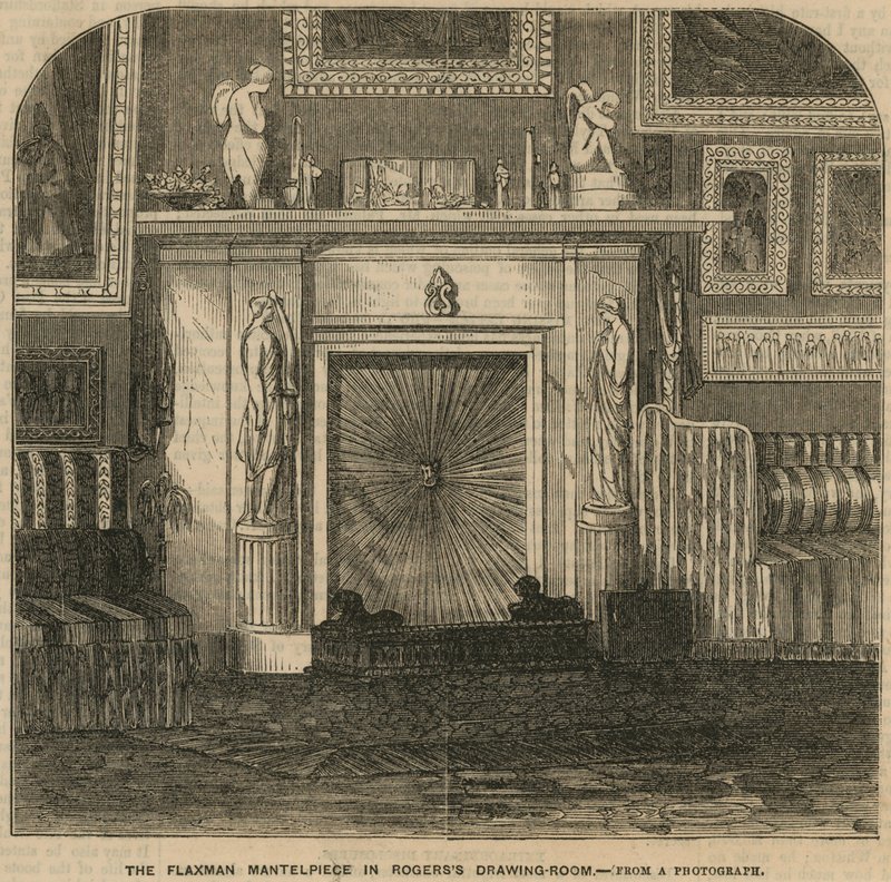 De Flaxman Schouw in de tekenkamer van Rogers de Dichter, Rogerss Huis, St James
