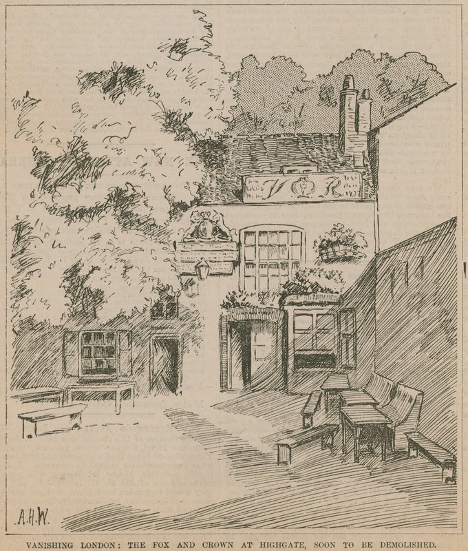 The Fox and Crown, Highgate, Londen door English School