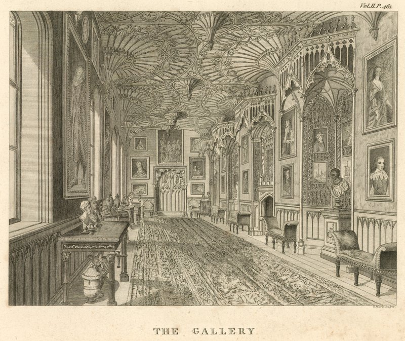 De Galerij in Strawberry Hill, Twickenham, Londen door English School