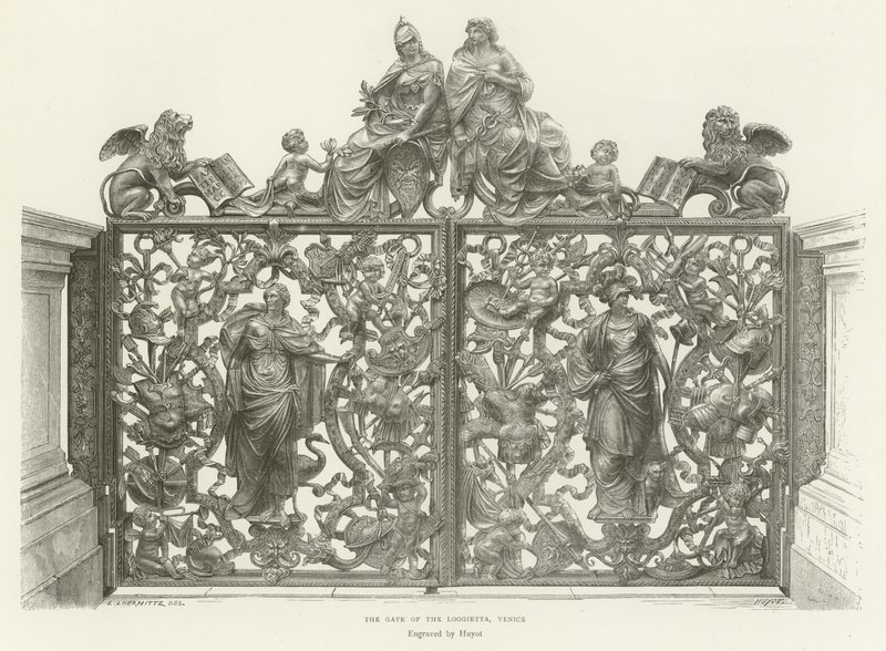 De Poort van de Loggietta, Venetië door English School