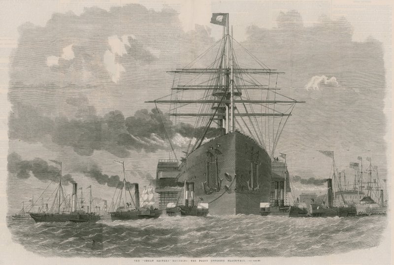 De Great Eastern rondt de punt tegenover Blackwall door English School