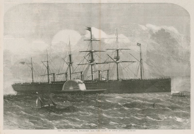 De Great Eastern stoomschip door English School