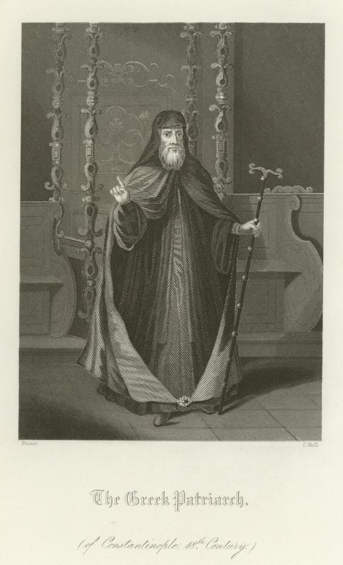 De Griekse Patriarch van Constantinopel, 18e eeuw door English School