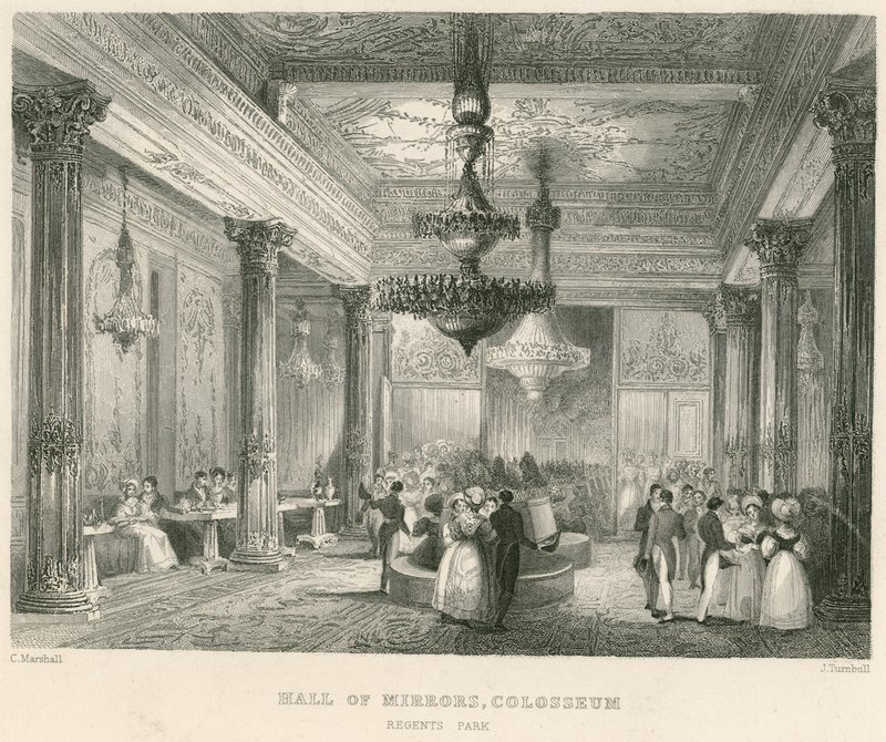 De Spiegelzaal, Colosseum, Regents Park, Londen door English School