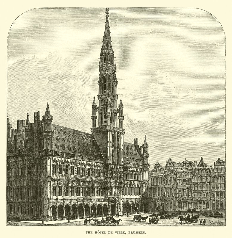 Het Stadhuis, Brussel door English School