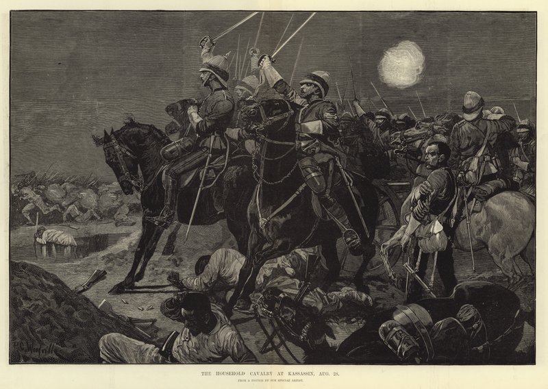 De Huishoudelijke Cavalerie bij Kassassin door English School