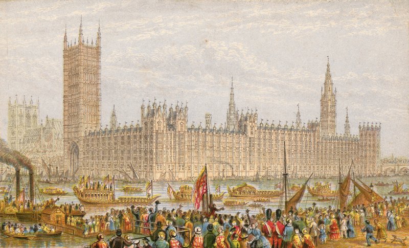De Huizen van het Parlement door English School