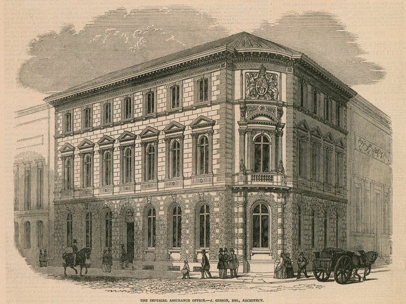 Het Imperial Assurance kantoor - J Gibson, architect door English School