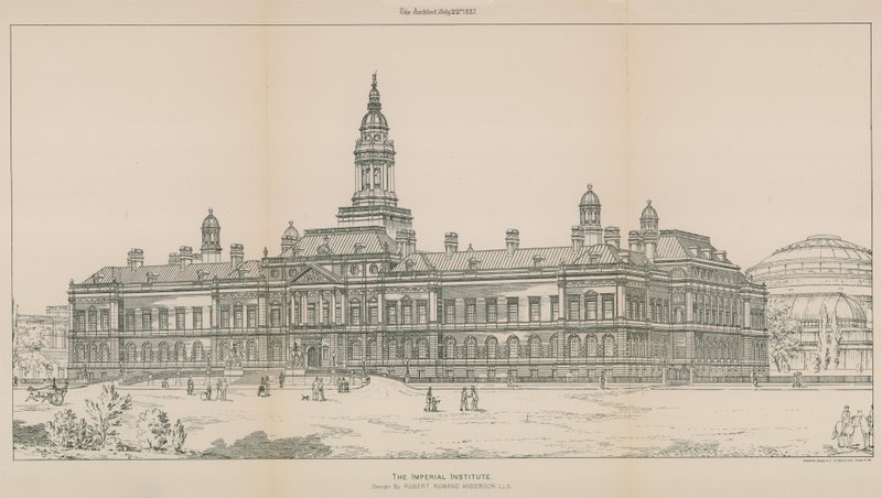 Het Imperial Institute: Ontwerp door Robert Rowand Anderson door English School