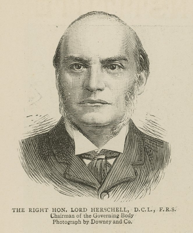 Het Imperial Institute: De zeer eerbiedwaardige Lord Herschell, voorzitter van het bestuursorgaan door English School