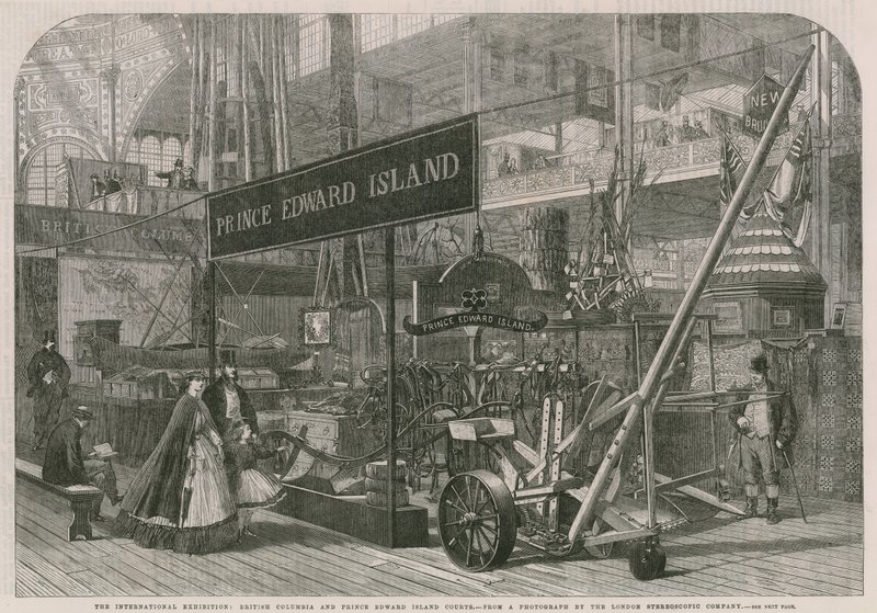 De Internationale Tentoonstelling; British Columbia en Prince Edward Island Hoven door English School