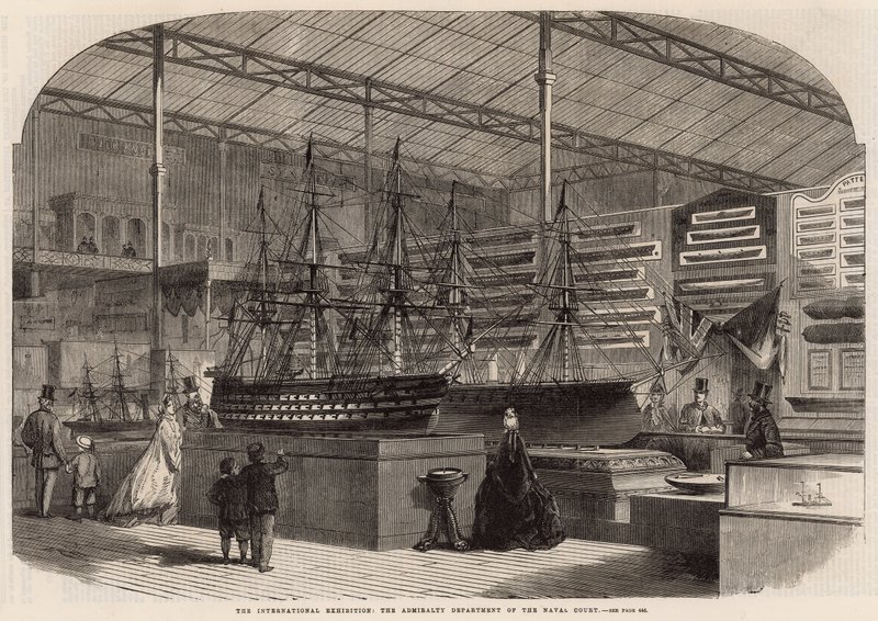 De Internationale Tentoonstelling; Het Ministerie van Marine van de Marinehof door English School