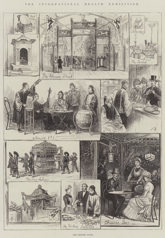 De Internationale Gezondheids Tentoonstelling, het Chinese Hof door English School
