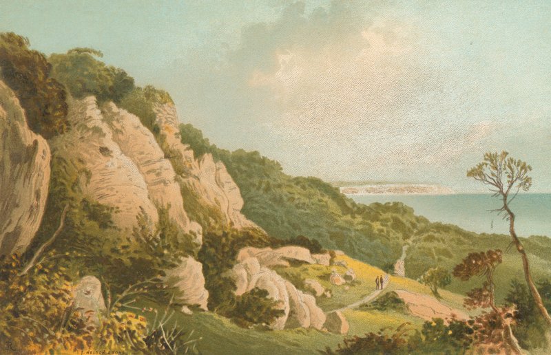 De Aardverschuiving bij Ventnor--Isle of Wight door English School