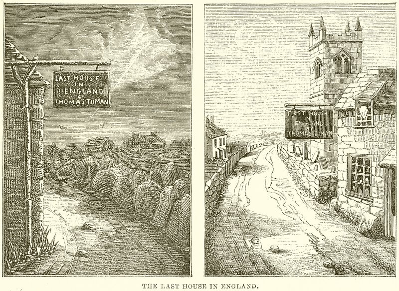 Het laatste huis in Engeland, het eerste huis in Schotland door English School