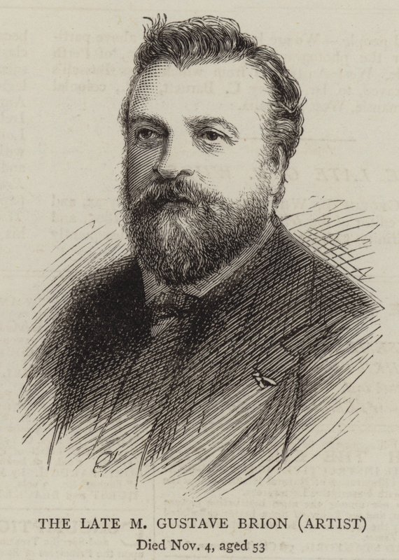 De Laatste M Gustave Brion, Kunstenaar door English School