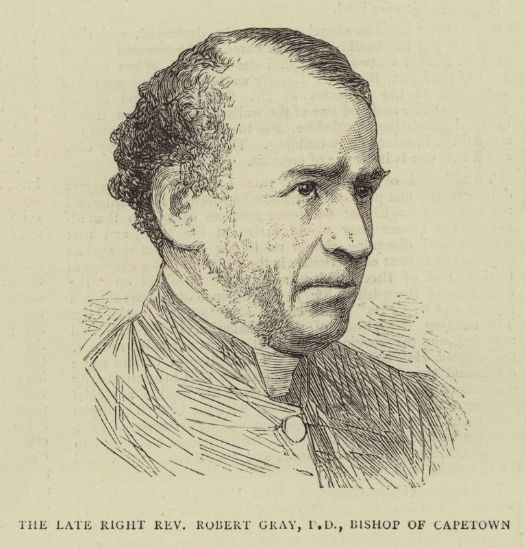 De overleden rechter eerwaarde Robert Gray, DD, bisschop van Kaapstad (gravure) door English School