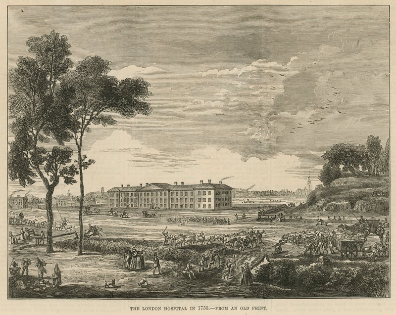 Het London Hospital in 1753 door English School