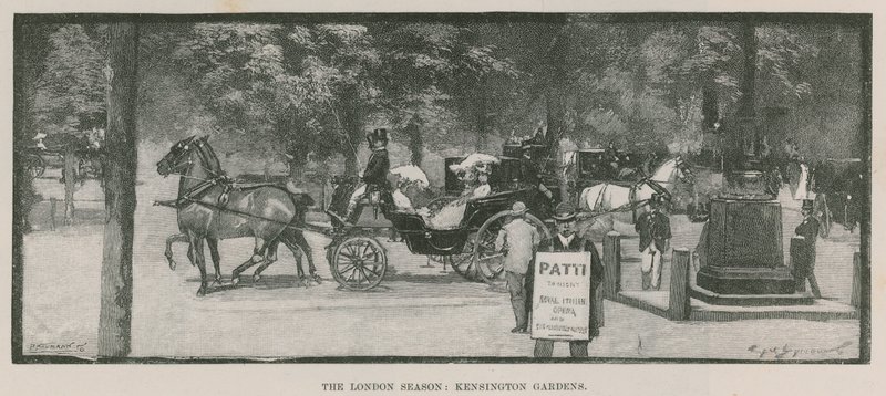 Het Londense seizoen: Kensington Gardens door English School