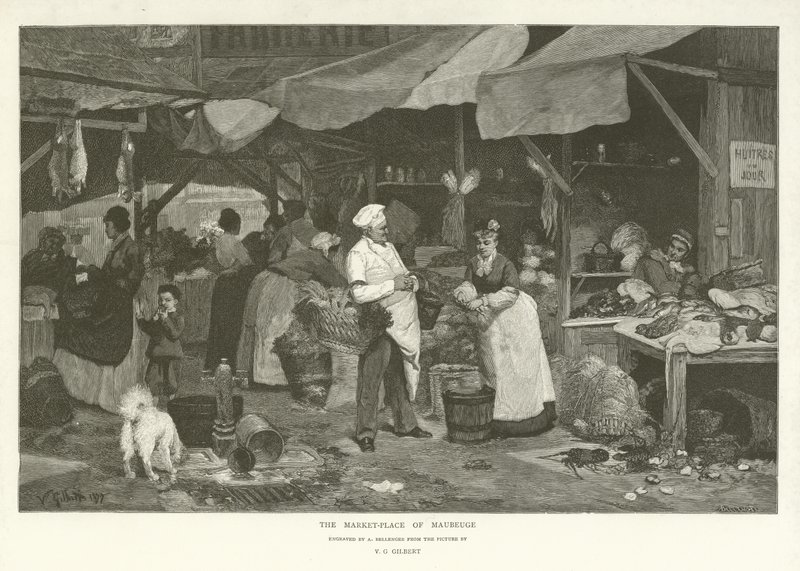 De Markt van Maubeuge door English School