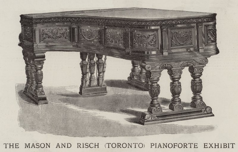 De Mason en Risch (Toronto) Pianoforte Tentoonstelling door English School