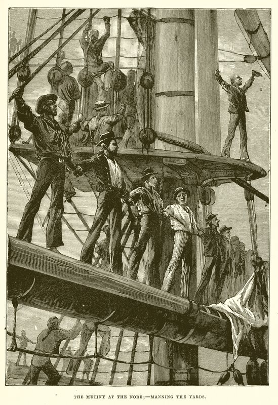 De Muiterij bij de Nore;--Manning de Yards door English School