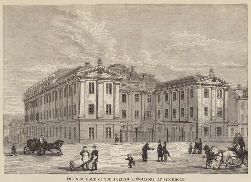 Het nieuwe huis van de Zweedse Vrijmetselaars, in Stockholm door English School