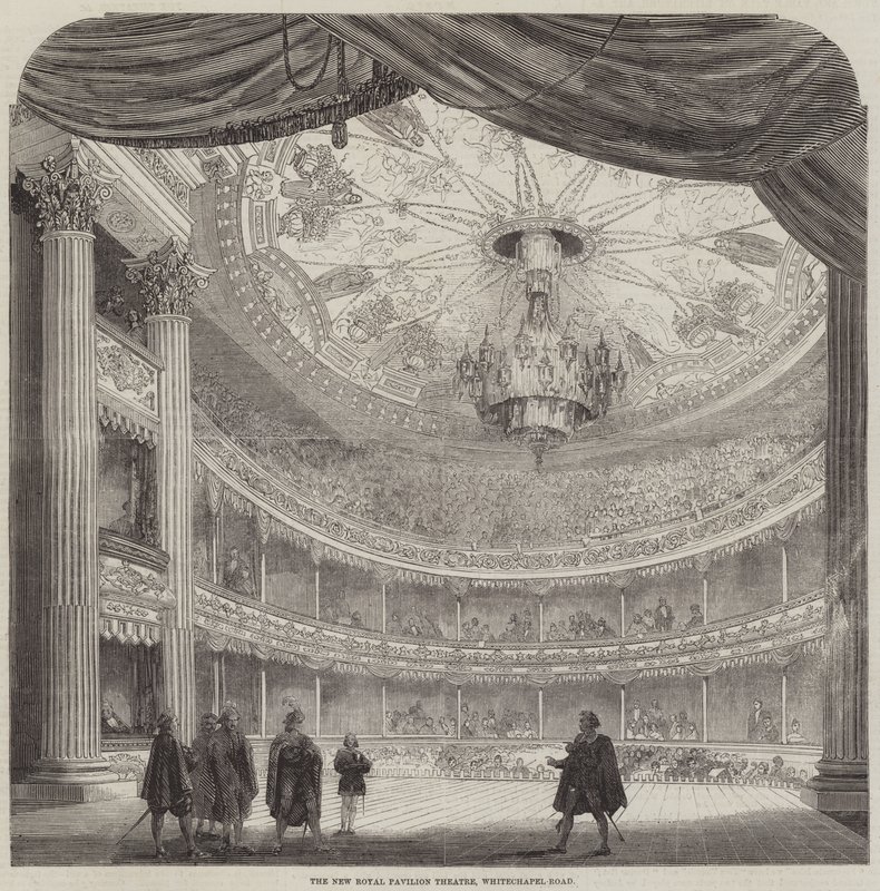 Het Nieuwe Royal Pavilion Theatre, Whitechapel-Road door English School