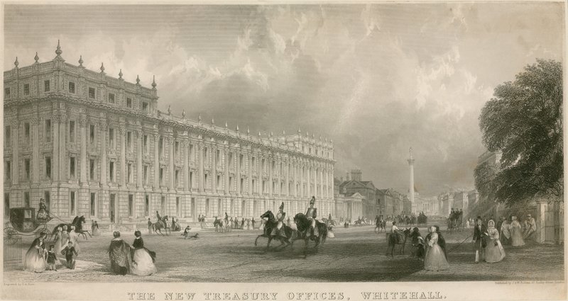 De Nieuwe Schatkistkantoren, Whitehall door English School