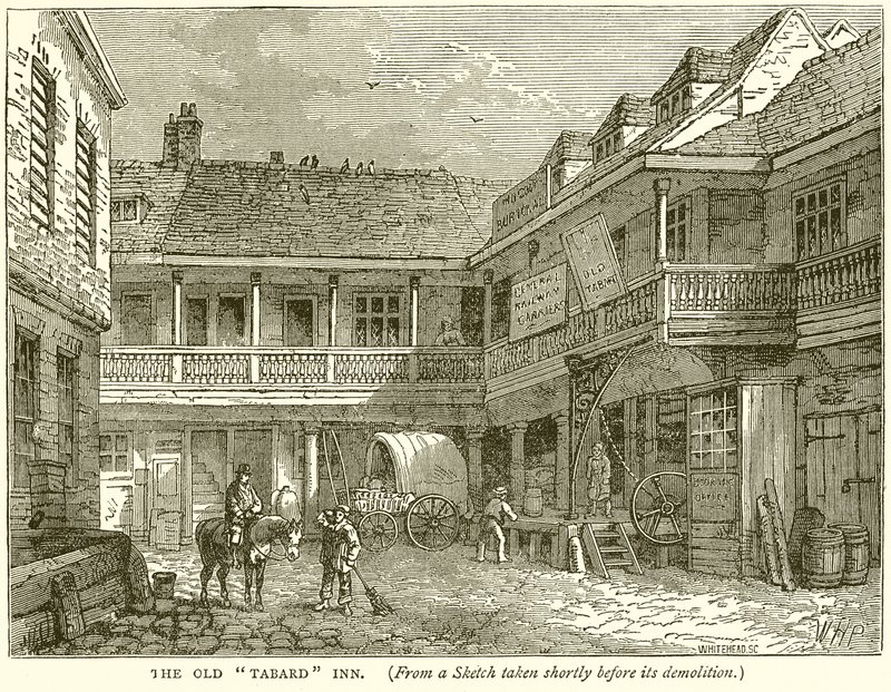 The Old Tabard Inn door English School