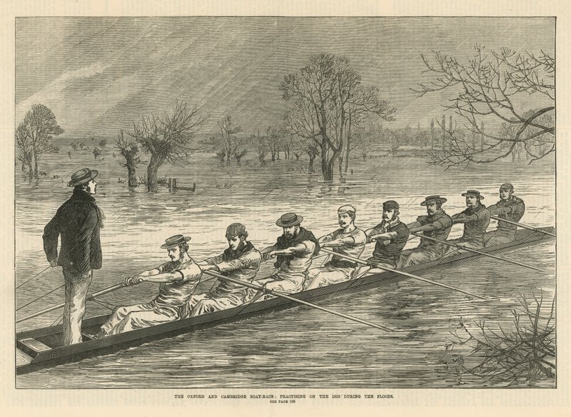 De Oxford en Cambridge bootrace door English School