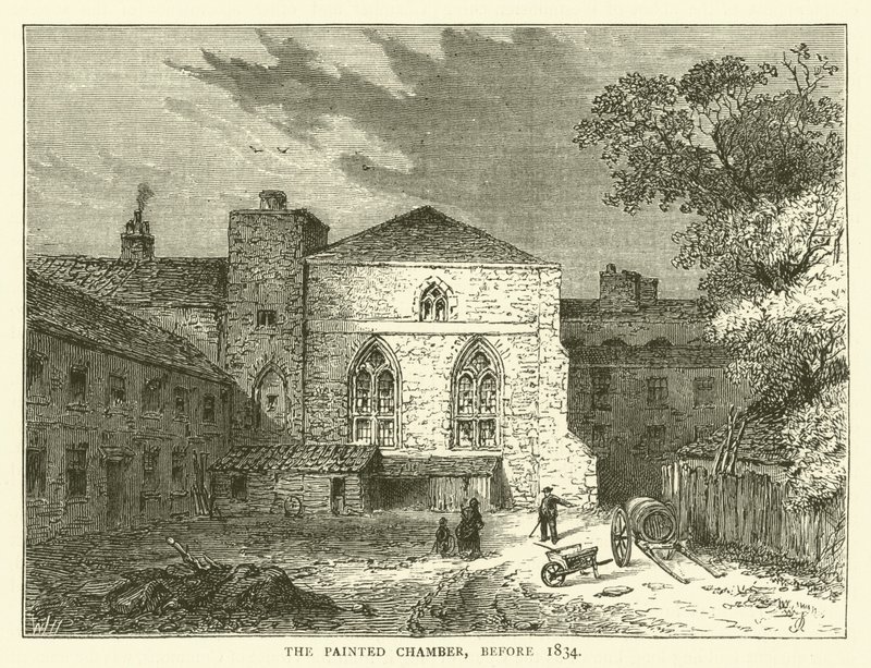 De geschilderde kamer, vóór 1834 door English School
