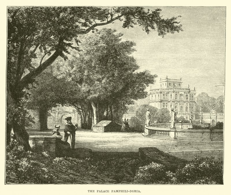 Het Paleis Pamphili-Doria door English School