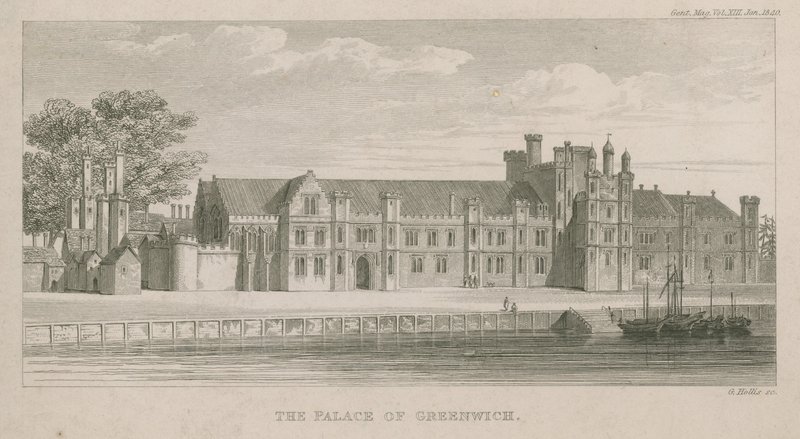 Het paleis van Greenwich door English School