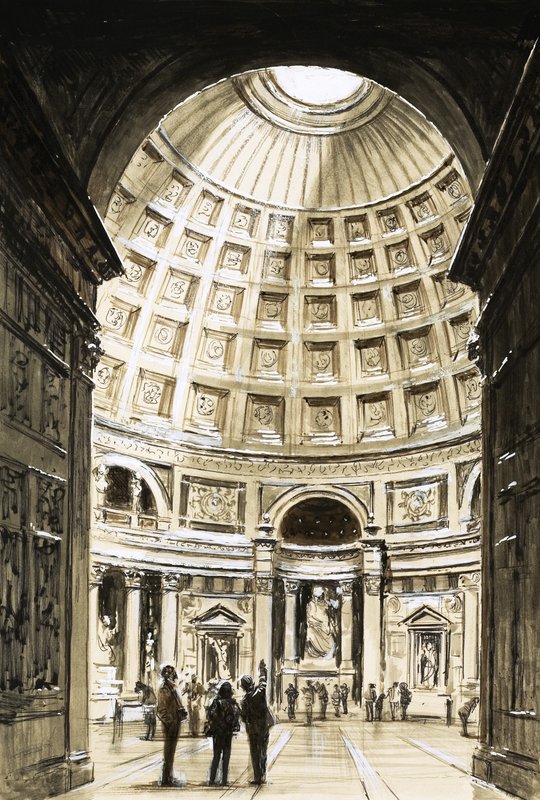 Het Pantheon van Agrippa door English School