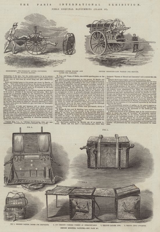De Internationale Tentoonstelling van Parijs (gravure) door English School