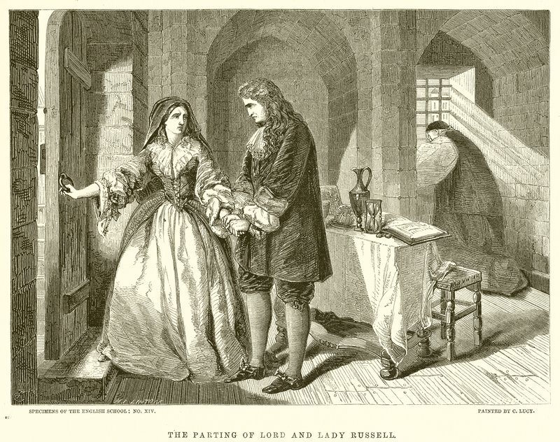 Het afscheid van Lord en Lady Russell door English School