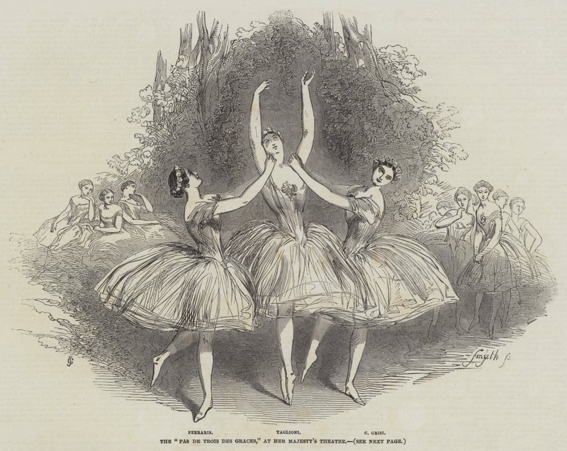 De "Pas de Trois des Graces," in Her Majesty