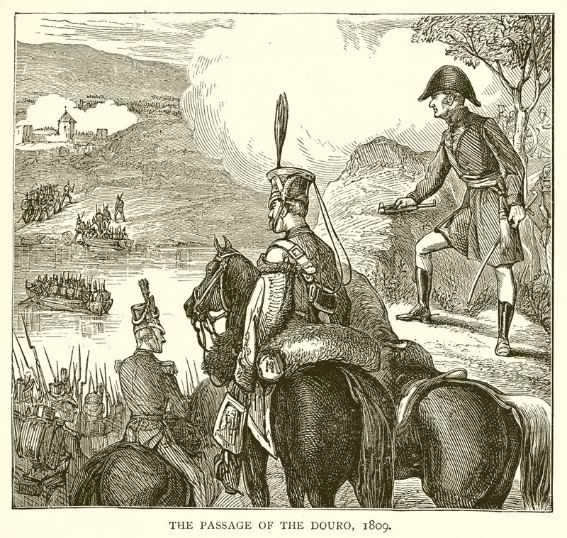 De oversteek van de Douro, 1809 door English School