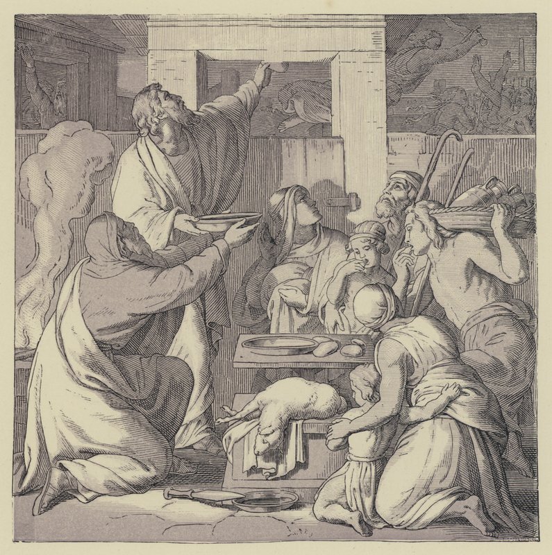 Het Pascha (gravure) door English School